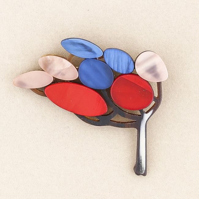 RESIN TREE BROOCH