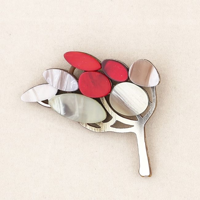 BROCHE ÁRBOL RESINA