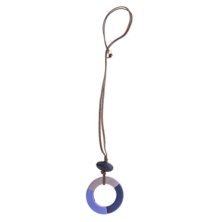 COLLAR LARGO COLGANTE RESINA
