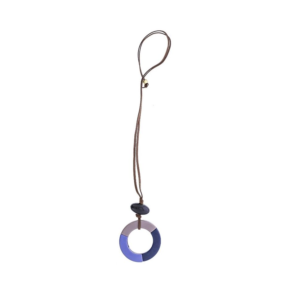 LONG RESIN PENDANT NECKLACE