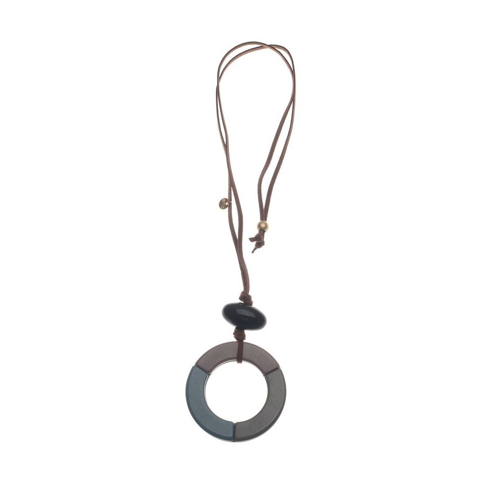 COLLAR LARGO COLGANTE RESINA