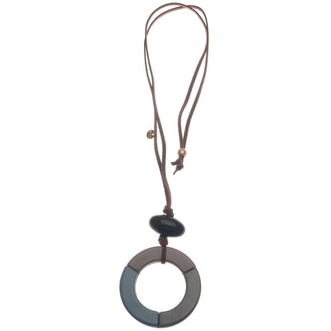 COLLAR LARGO COLGANTE RESINA