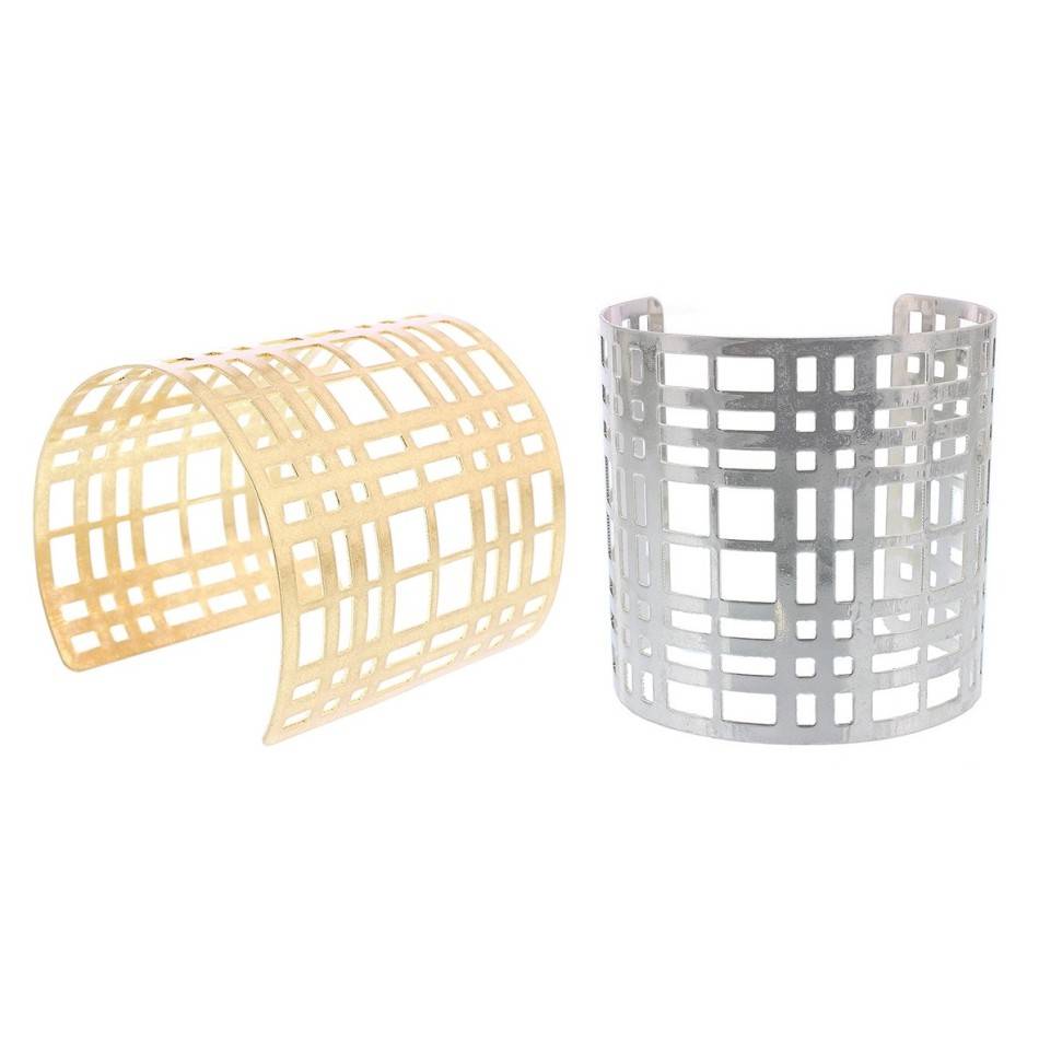 SEMI-RIGID METAL OPEN BRACELET