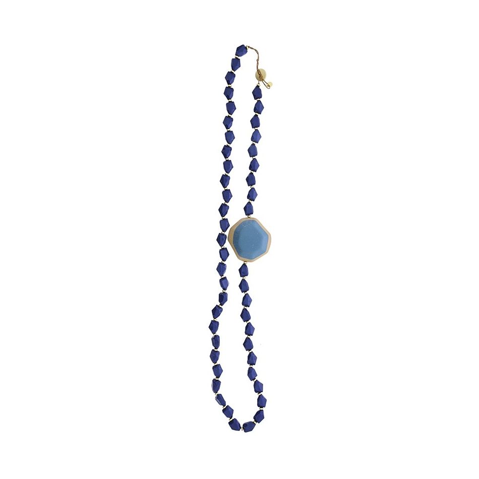 LONG NECKLACE WITH RESIN BEADS