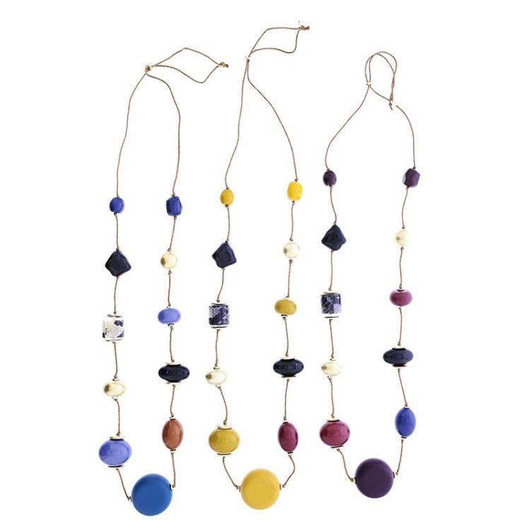 LONG NECKLACE WITH RESIN BEADS 2