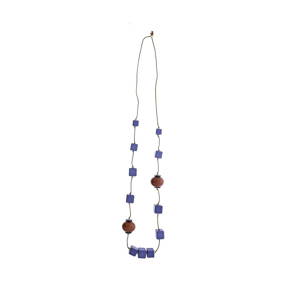 LONG NECKLACE WITH RESIN BEADS