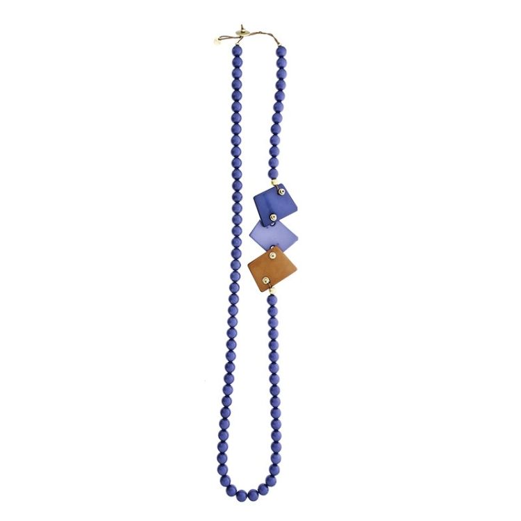 COLLAR LARGO CUENTAS RESINA 2