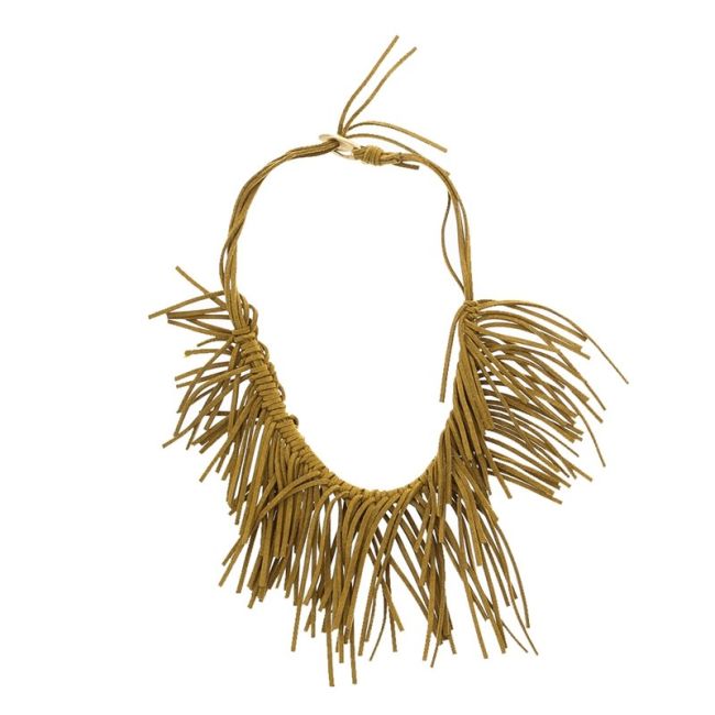 MULTI SUEDE SHORT NECKLACE