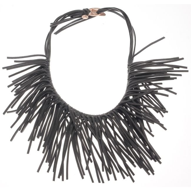 MULTI SUEDE SHORT NECKLACE