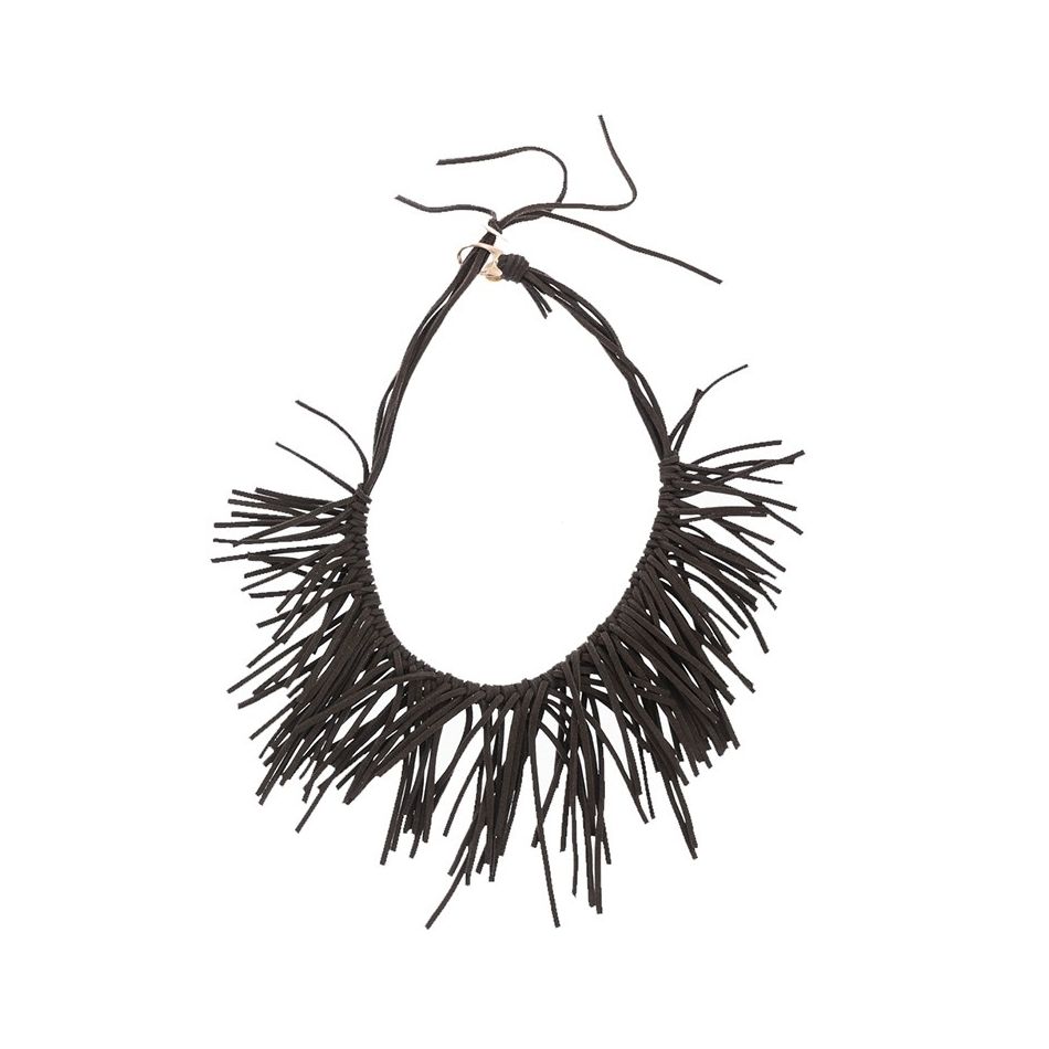 MULTI SUEDE SHORT NECKLACE