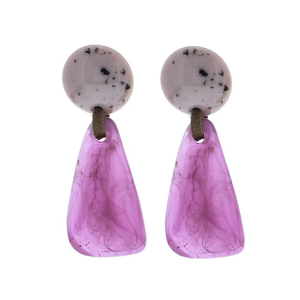 RESIN DROP PENDANT EARRINGS