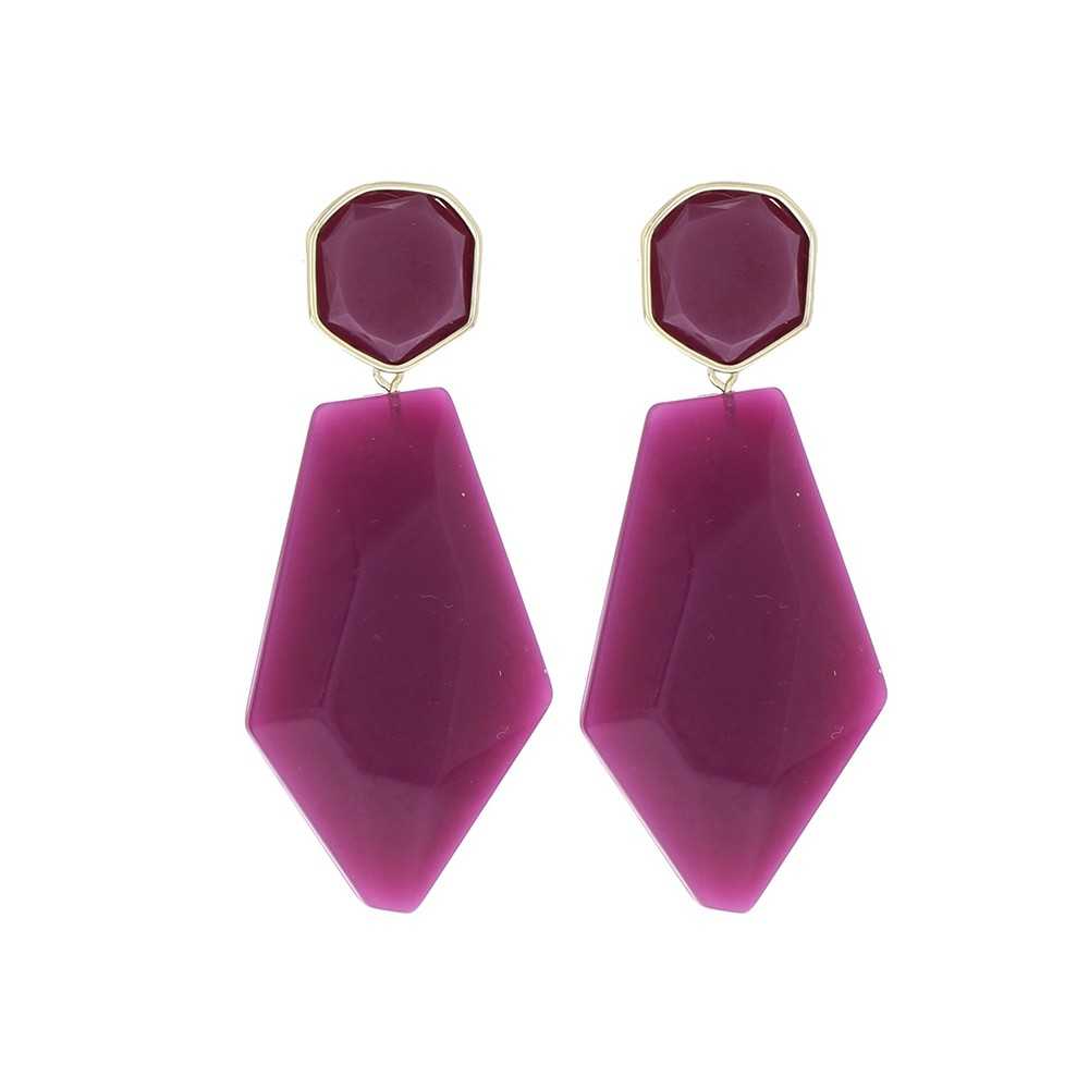 GEOMETRIC SHAPE PENDANT EARRINGS