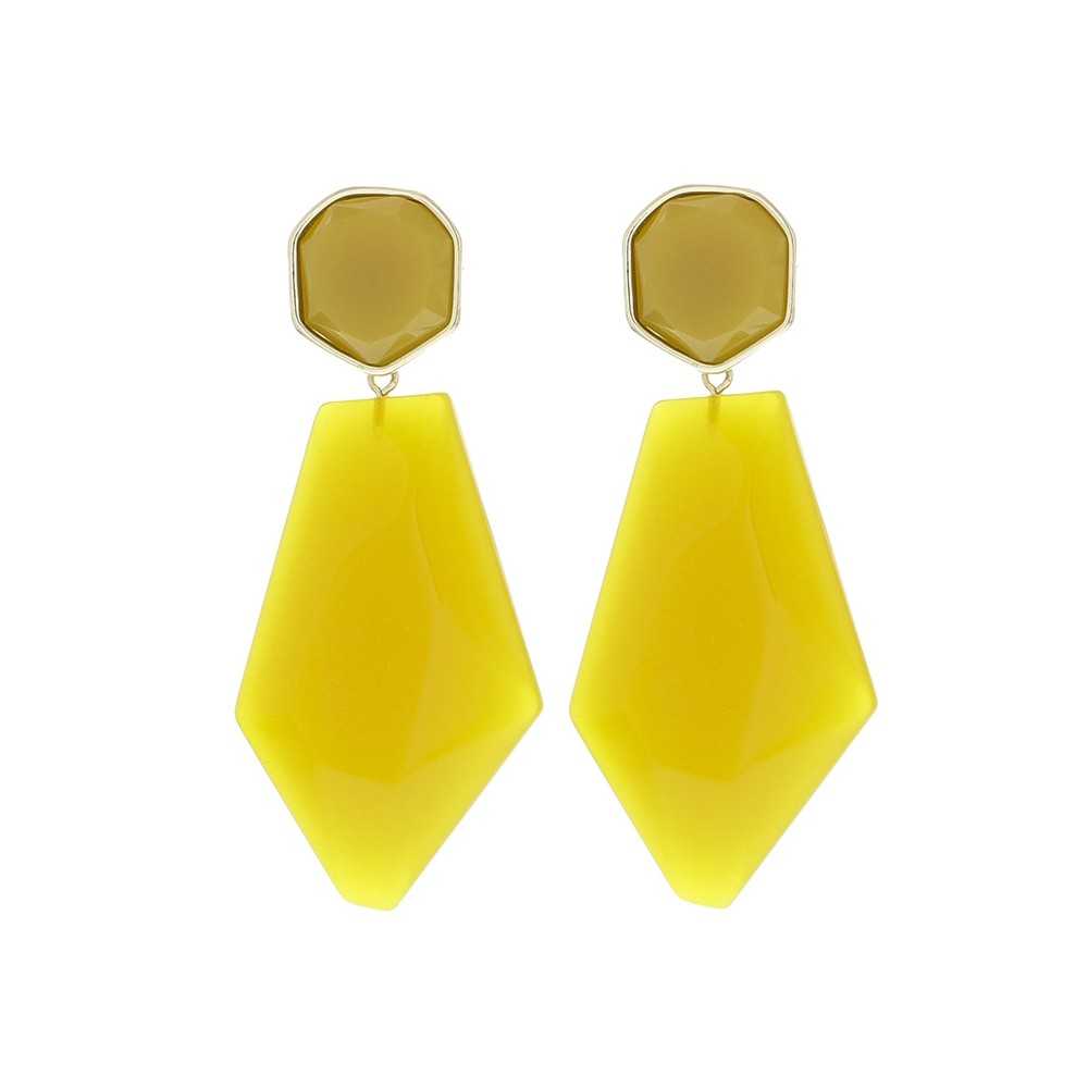 GEOMETRIC SHAPE PENDANT EARRINGS