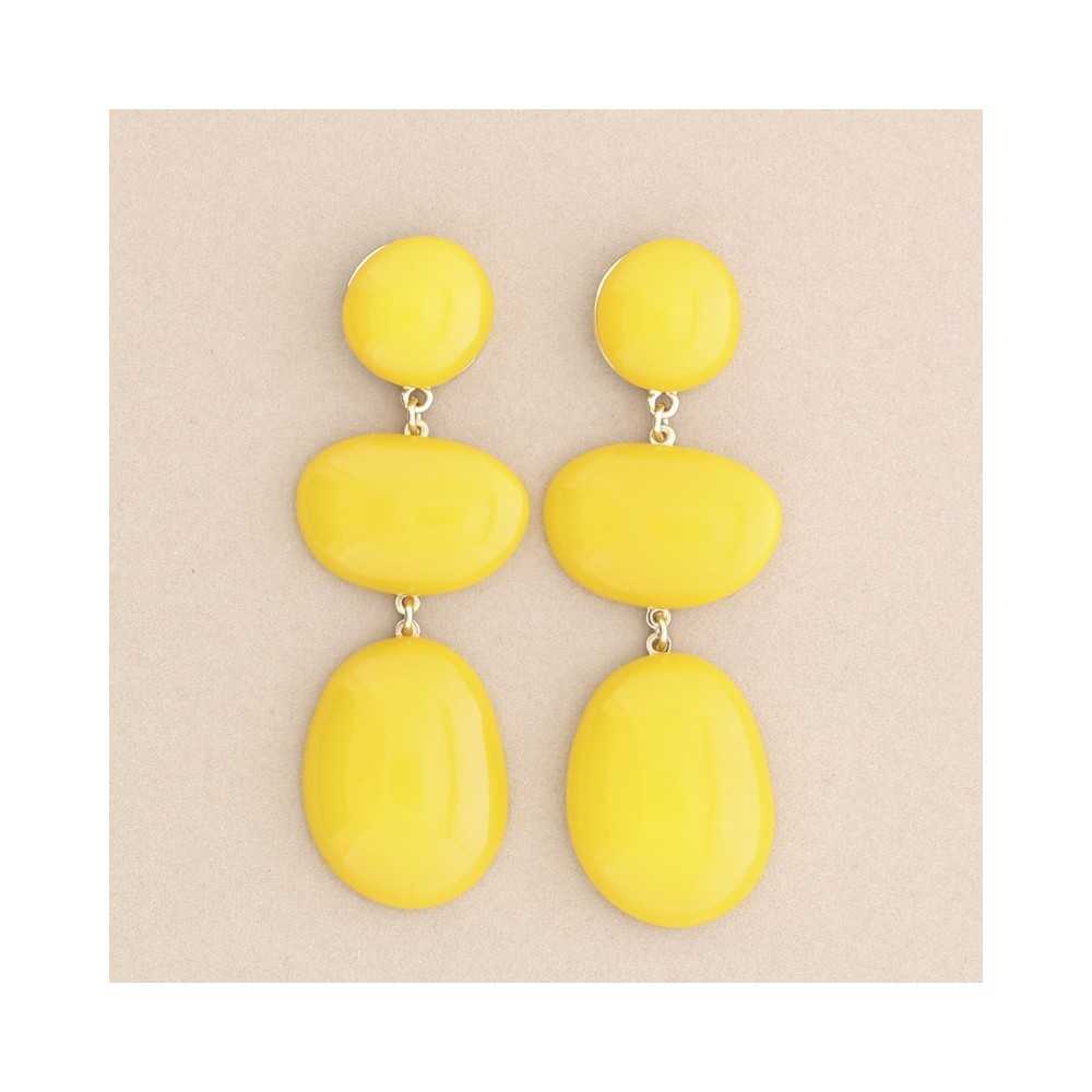 TRIPLE RESIN EARRINGS