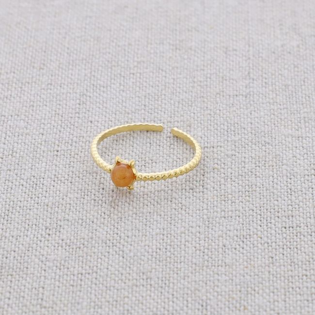 ANILLO ACERO PIEDRA