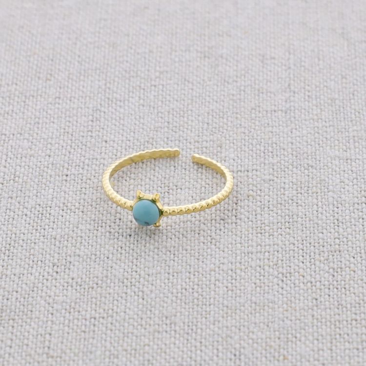 STONE STEEL RING