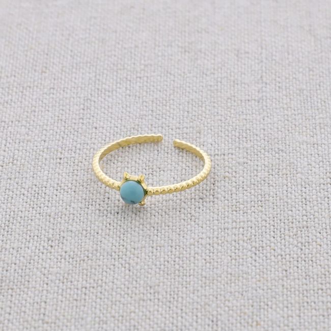 ANILLO ACERO PIEDRA