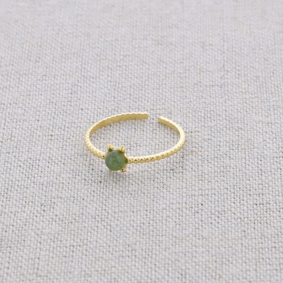 ANILLO ACERO PIEDRA
