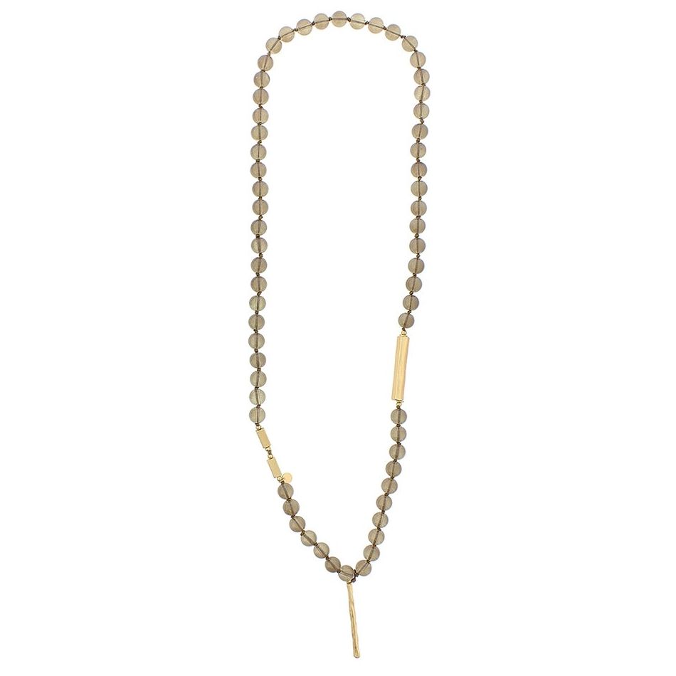 COLLAR LARGO COLGANTE BARRA METAL