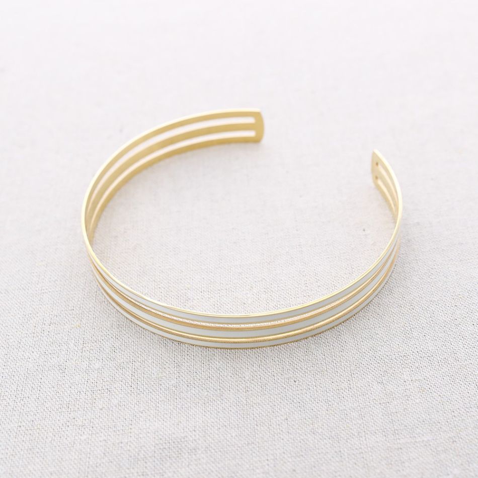 CHOKER ACERO TRES TIRAS ESMALTE