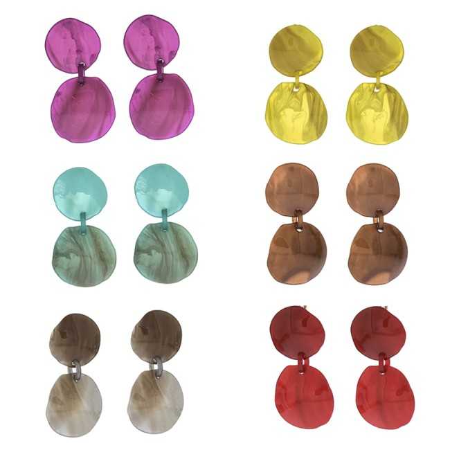 RESIN SHAPED EARRINGS