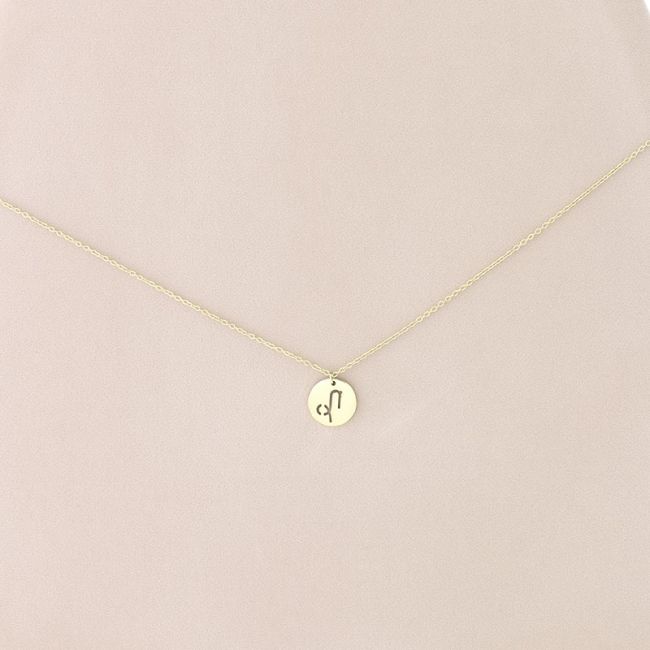 CAPRICORN PLATE STEEL SHORT NECKLACE