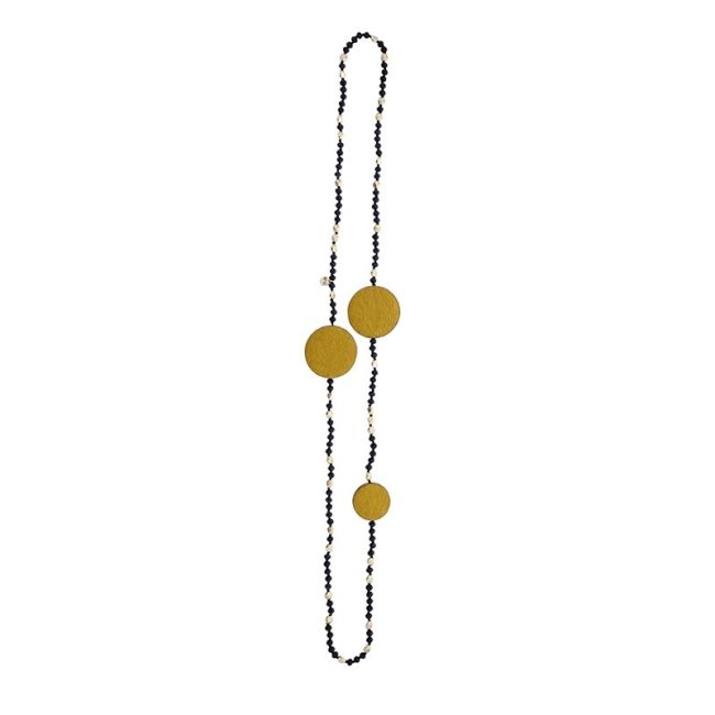 COLLAR LARGO CRISTALES MEDALLAS FORRADAS