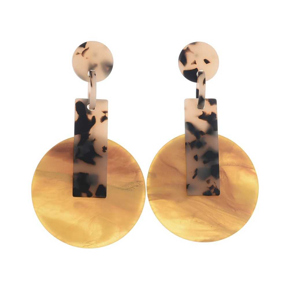 RESIN GEOMETRIC SHAPES EARRINGS