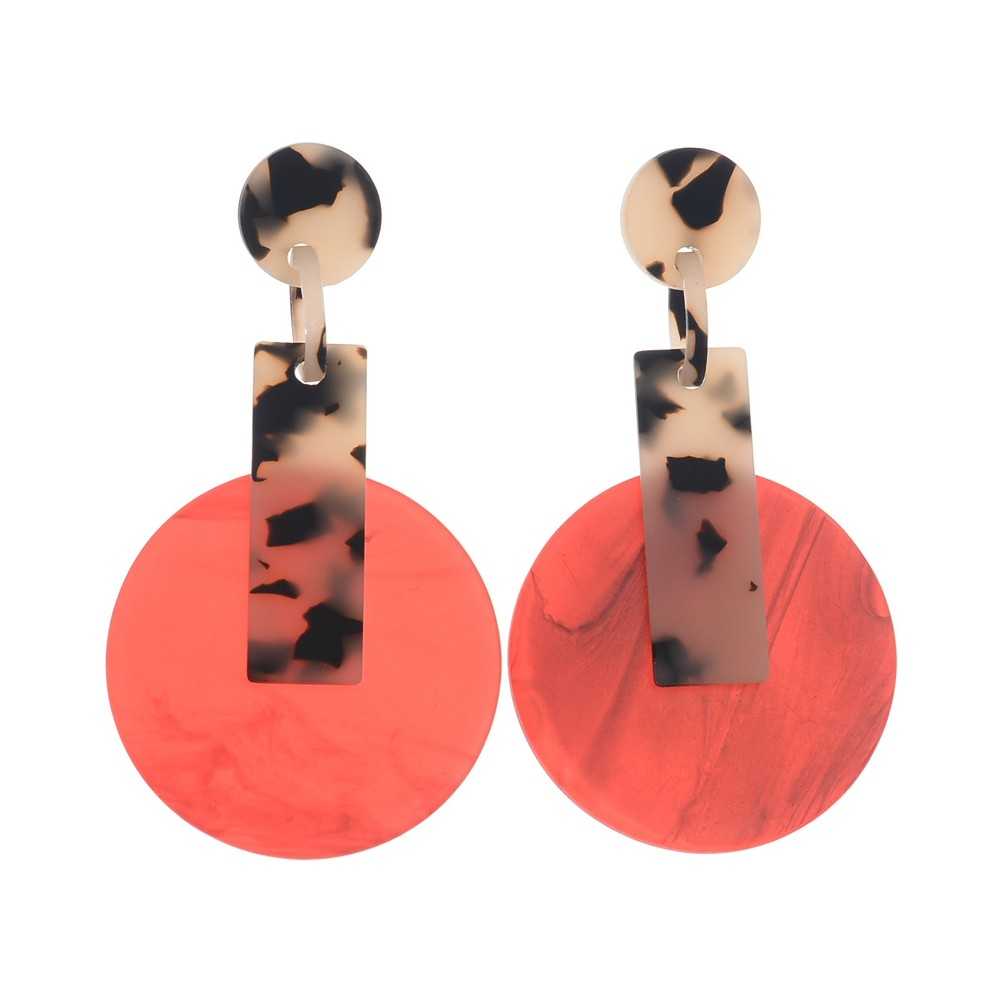 RESIN GEOMETRIC SHAPES EARRINGS