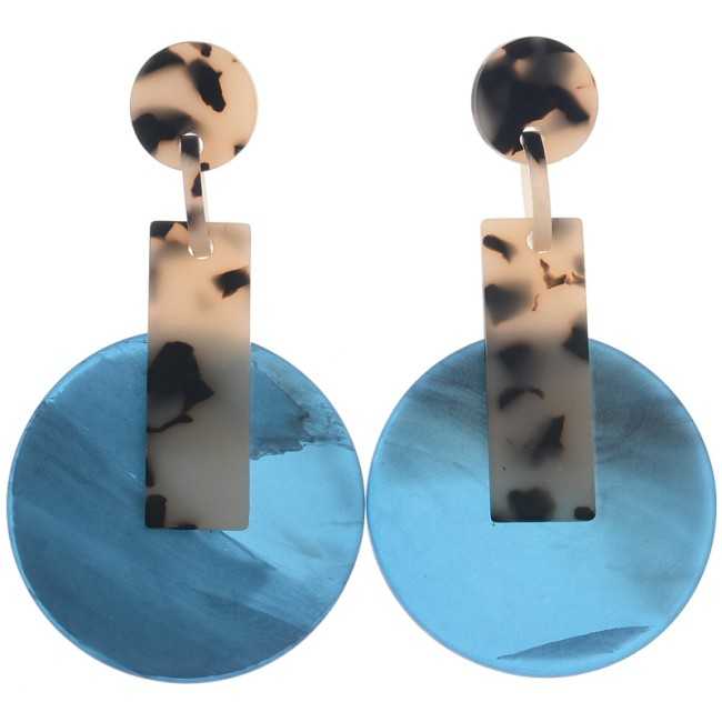 RESIN GEOMETRIC SHAPES EARRINGS