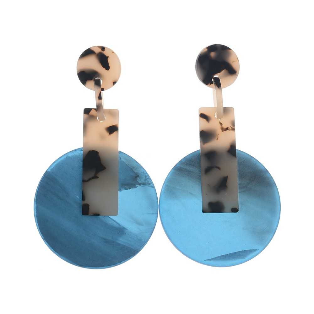 RESIN GEOMETRIC SHAPES EARRINGS