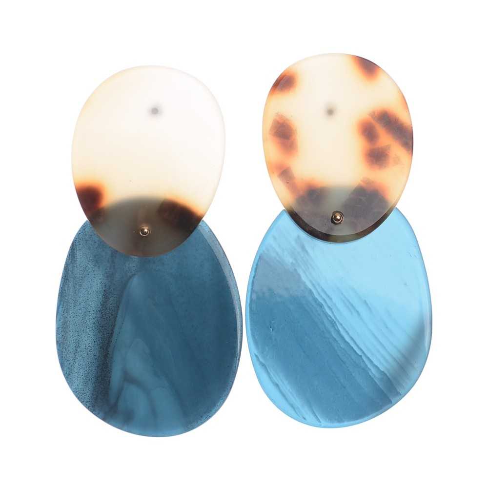 RESIN GEOMETRIC SHAPES EARRINGS