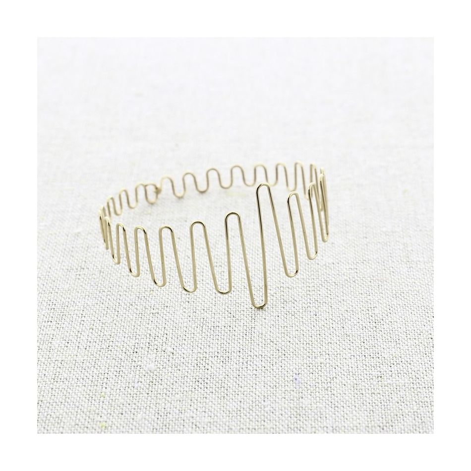 PULSERA ACERO ONDAS SEMIRRÍGIDA