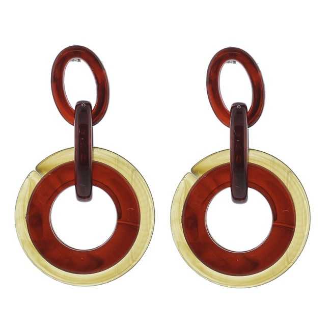 RESIN RING EARRINGS