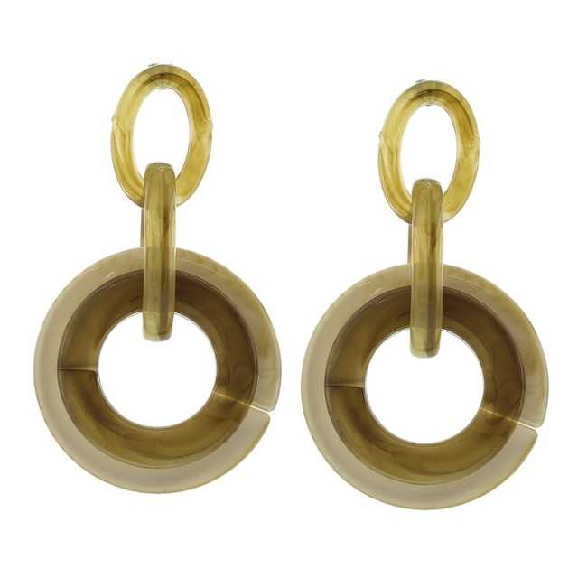 RESIN RING EARRINGS