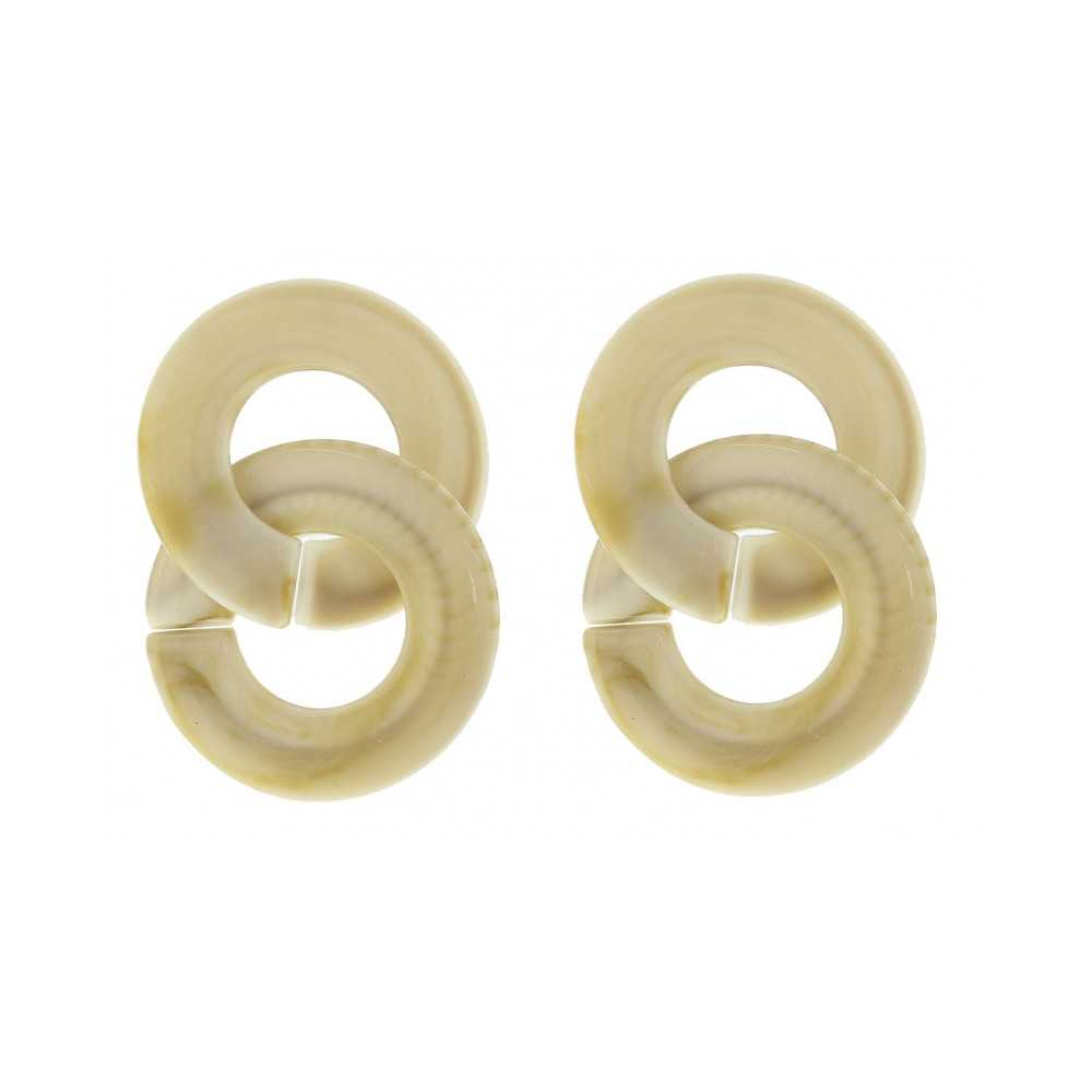 RESIN DOUBLE LINK EARRINGS