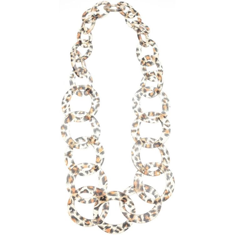 LONG LEOPARD LINK NECKLACE