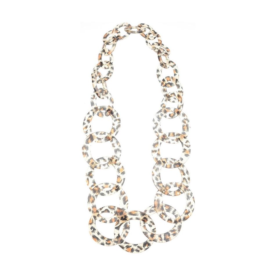 LONG LEOPARD LINK NECKLACE