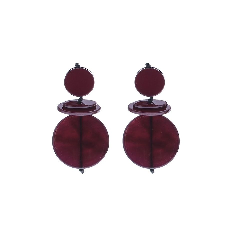 PENDIENTES FORMAS GEOMÉTRICAS RESINA