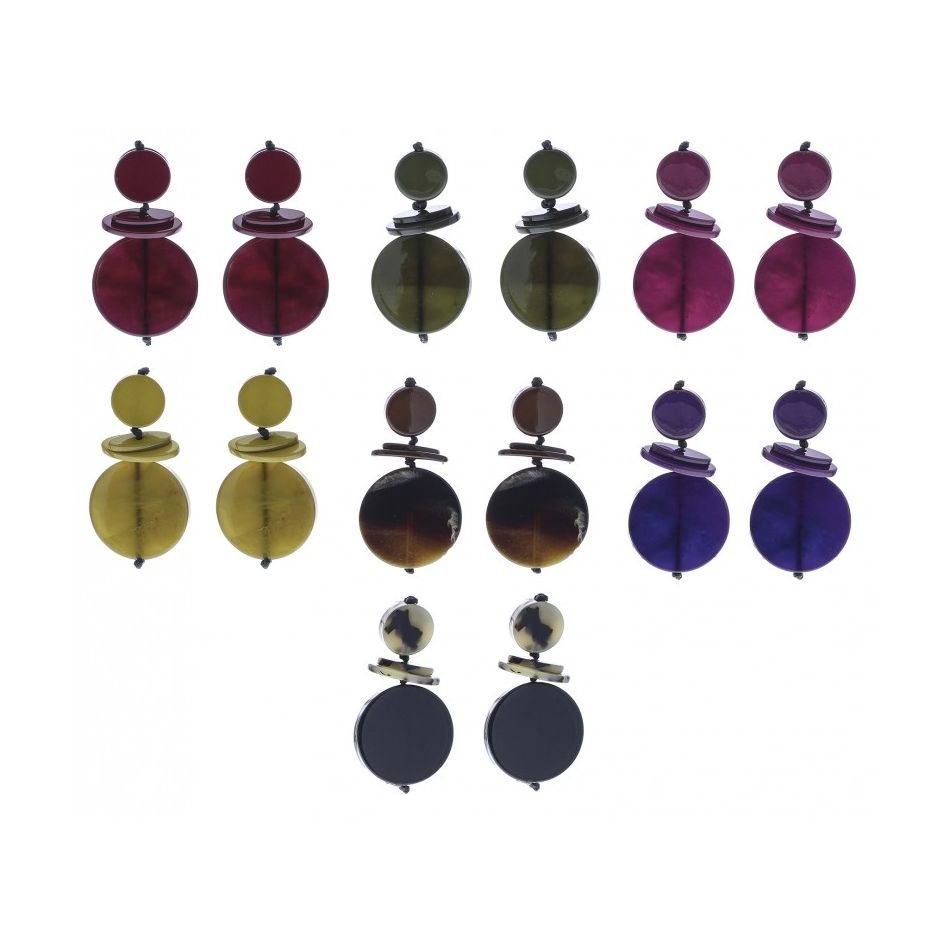 RESIN GEOMETRIC SHAPES EARRINGS