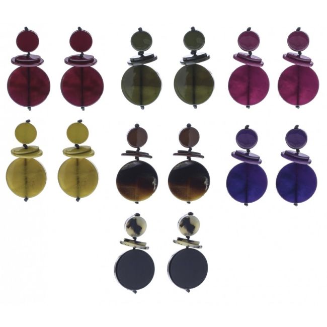 RESIN GEOMETRIC SHAPES EARRINGS
