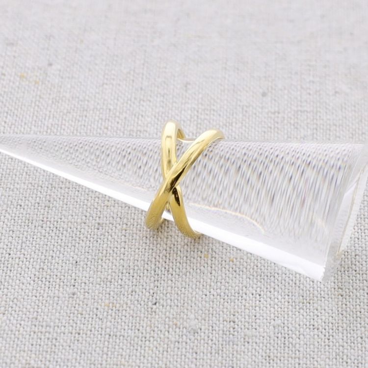 CROSS STEEL RING