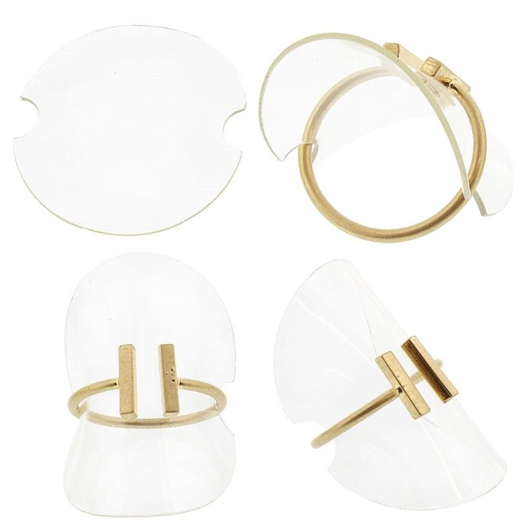 EXPOSITOR ANILLOS PLÁSTICO TRANSPARENTE PAQUETE 12 UNIDADES