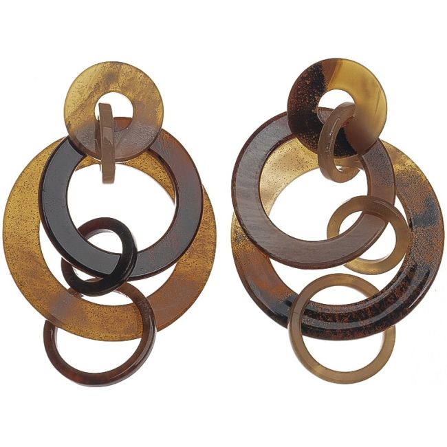 PENDIENTES RESINA MULTI ESLABÓN