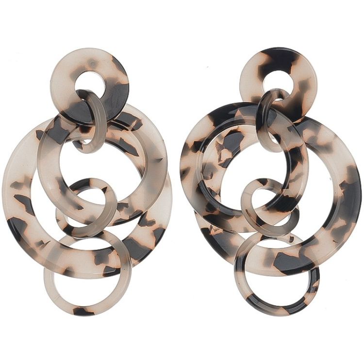 MULTI-LINK RESIN EARRINGS 2