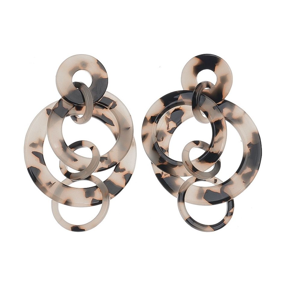 MULTI-LINK RESIN EARRINGS