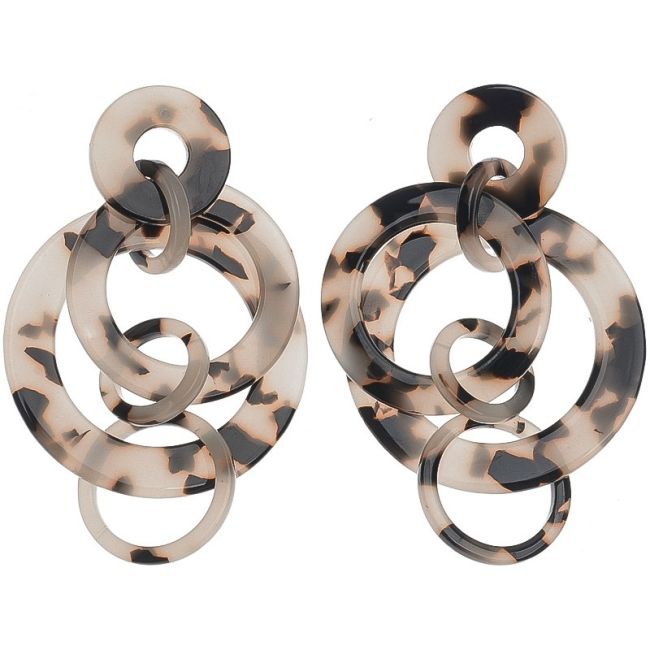 MULTI-LINK RESIN EARRINGS