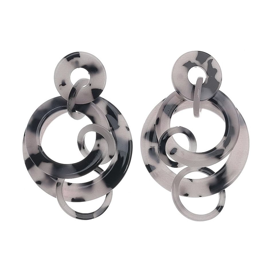 PENDIENTES RESINA MULTI ESLABÓN