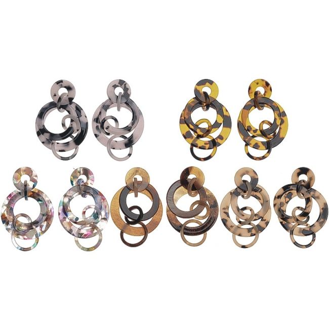 MULTI-LINK RESIN EARRINGS