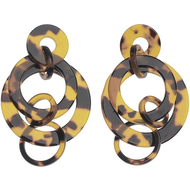 PENDIENTES RESINA MULTI ESLABÓN